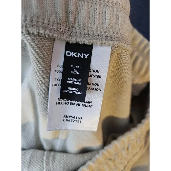 DKNY‎ Cargo Shorts Womens XL Light Beige Pocket Casual Lounge NEW - Picture 5 of 6